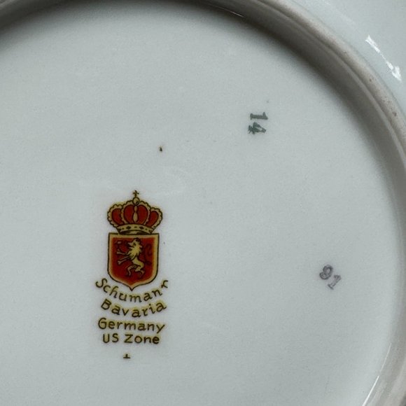 Schumann Bavaria Porcelain Pierced Decorative Plate - Picture 4 of 9